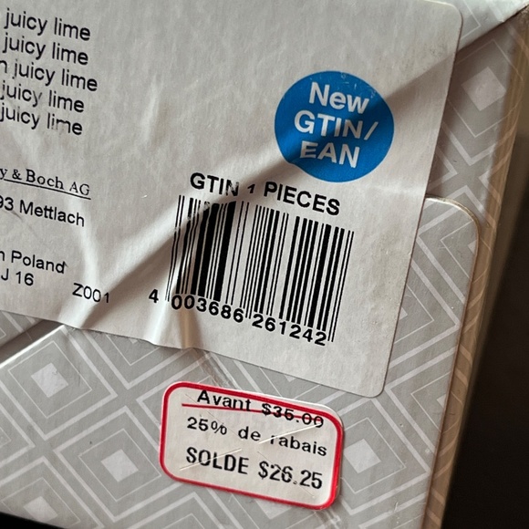 Villeroy & Boch lime green glass "Nek" mini-vase, 8 in (20.5 cm) high, with box. - Picture 6 of 10